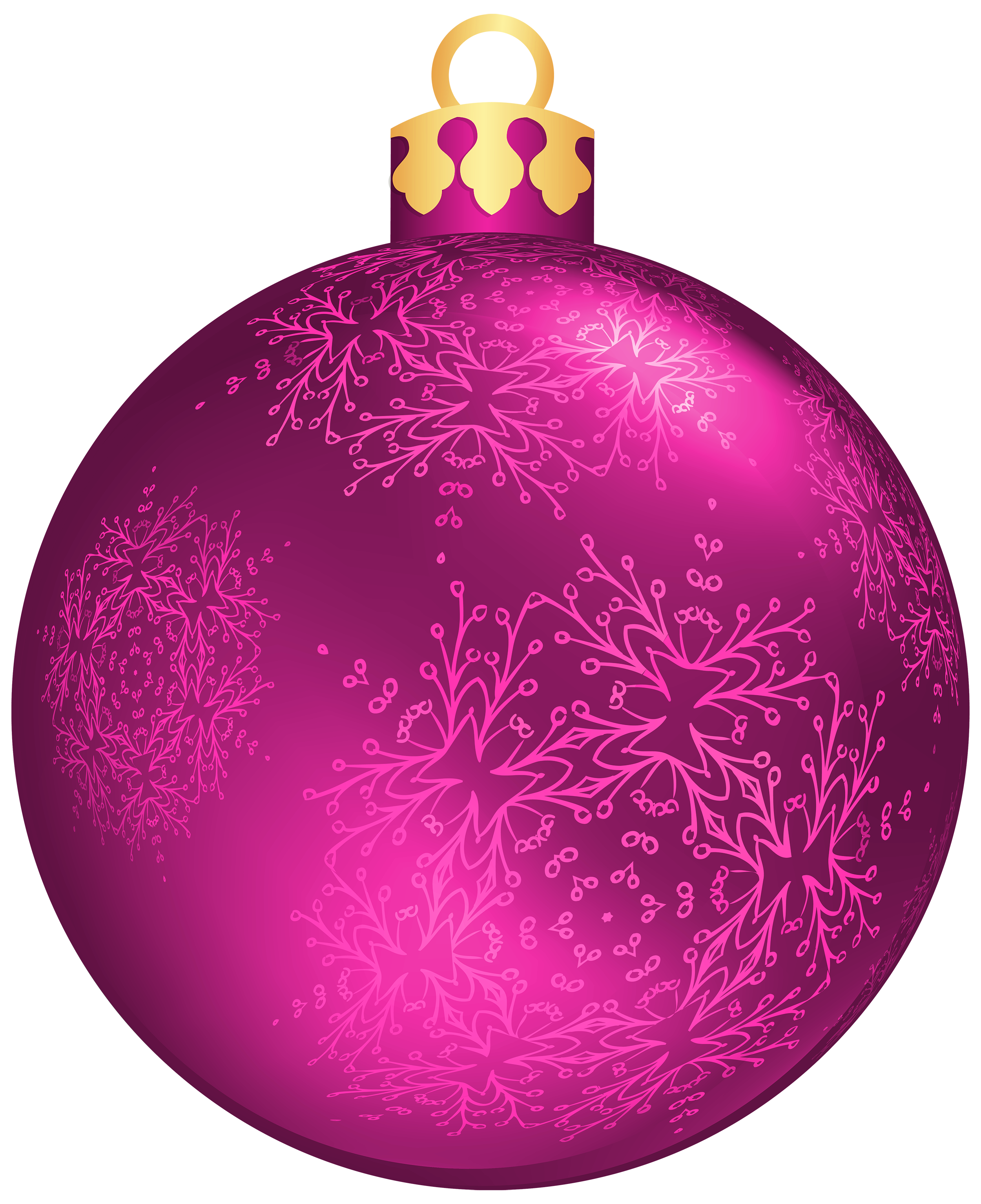 Purple Christmas Ornaments Transparent PNG Image