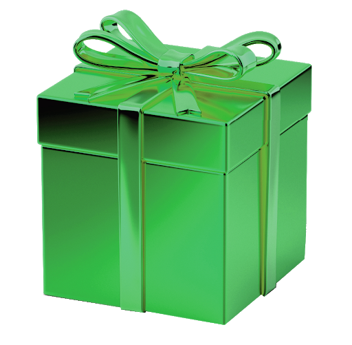 Green Christmas Gift Transparent PNG Image