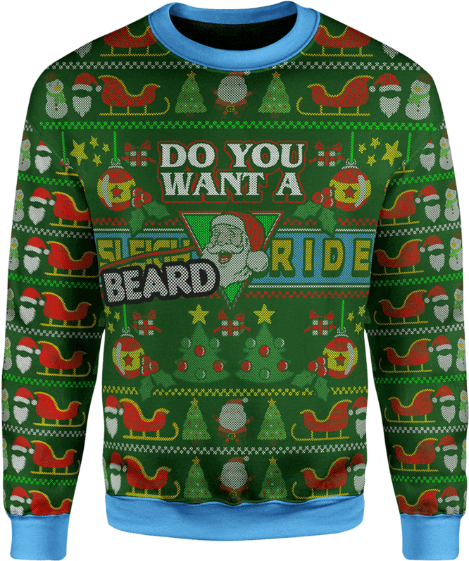 Green Christmas Jumper Transparent PNG Image