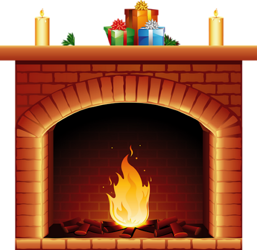 Fireplace Christmas Transparent PNG Image