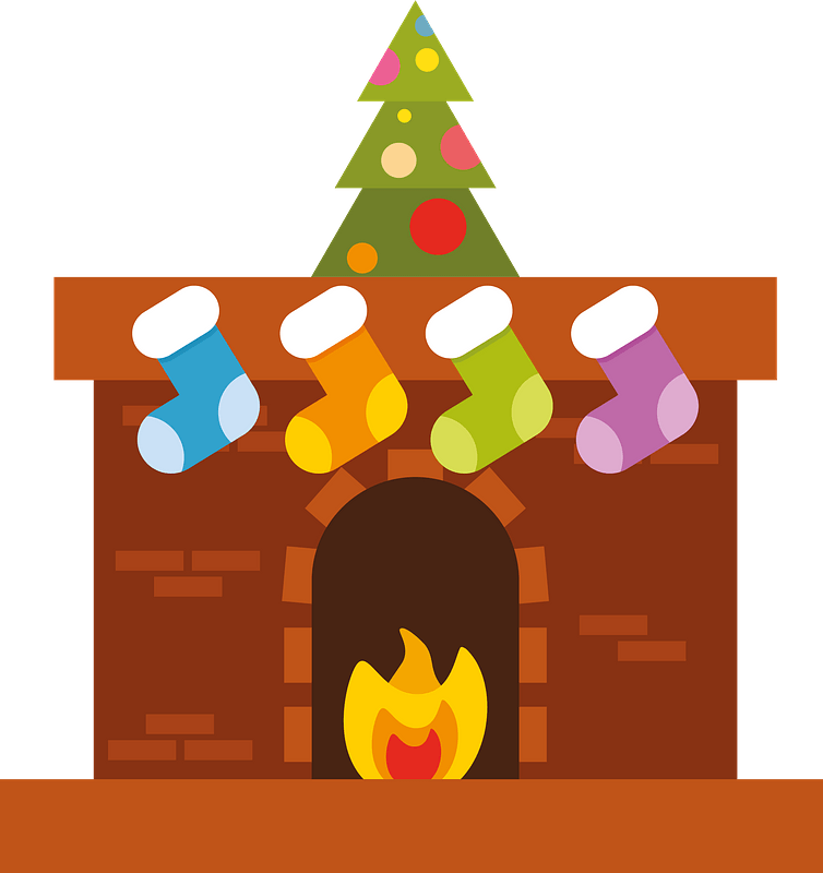 Pic Fireplace Christmas Transparent PNG Image