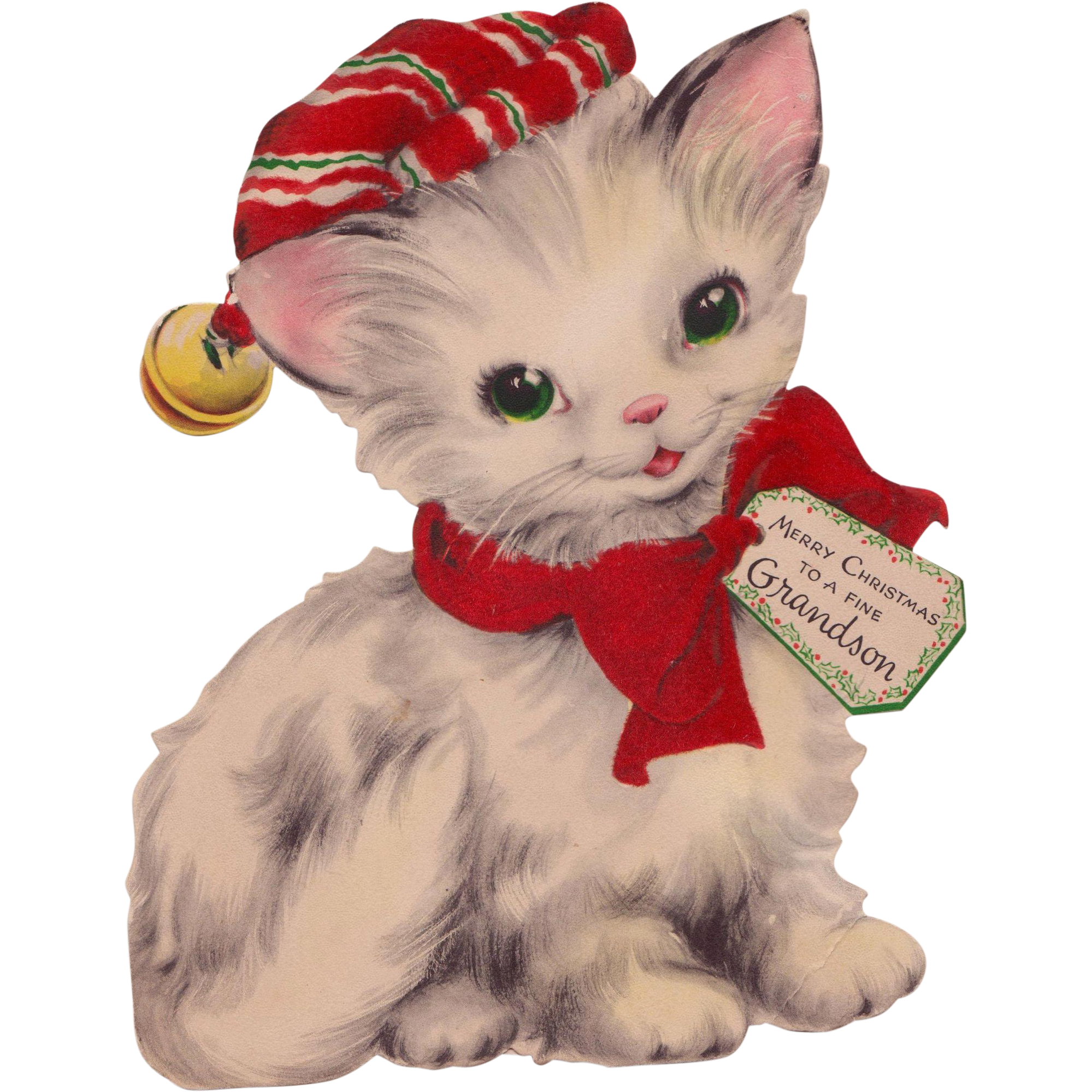 Christmas Cat Transparent PNG Image