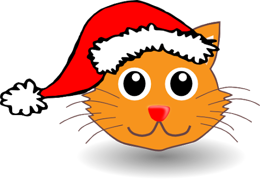 Christmas Cat Transparent PNG Image