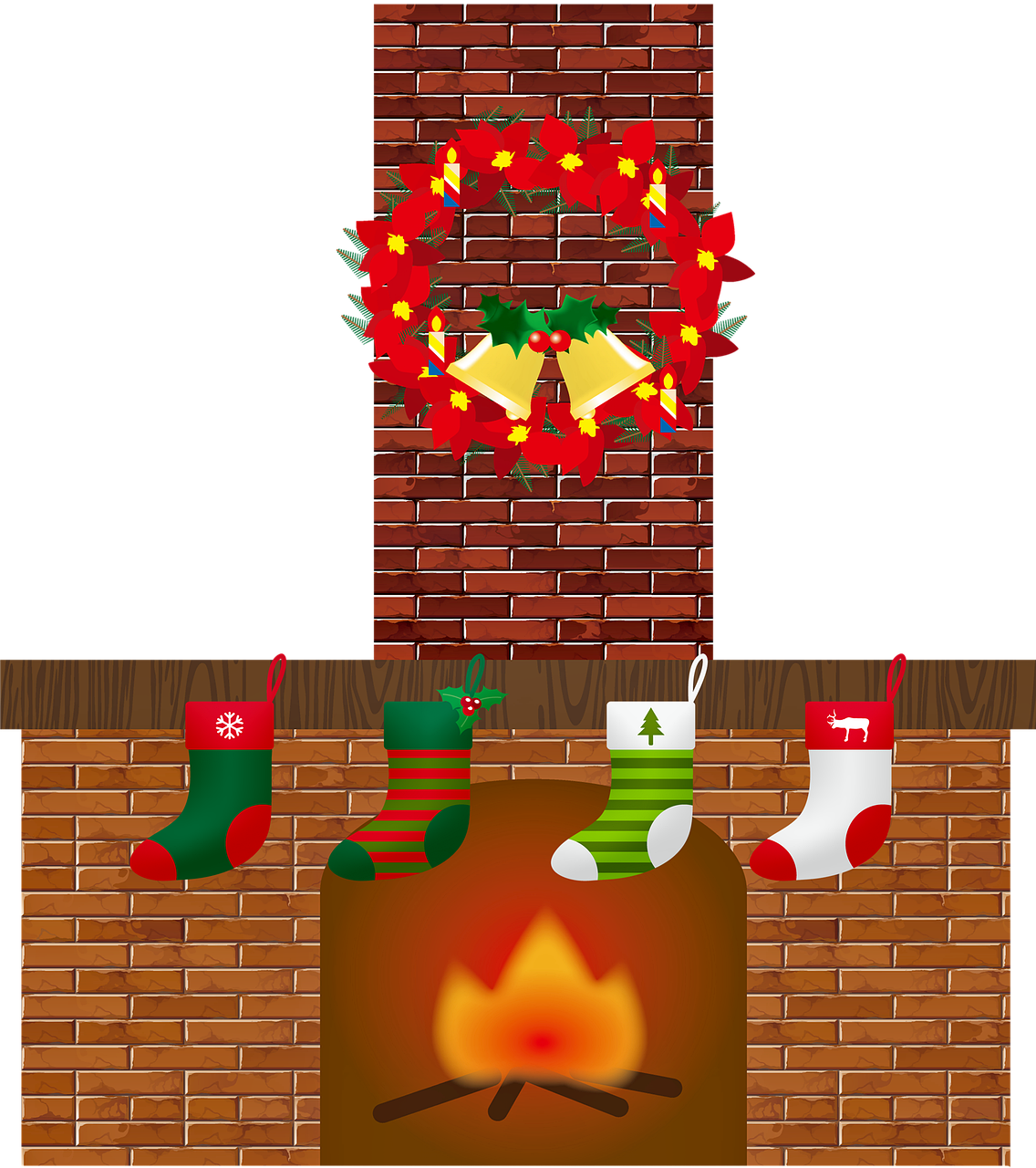 Fireplace Christmas Transparent PNG Image