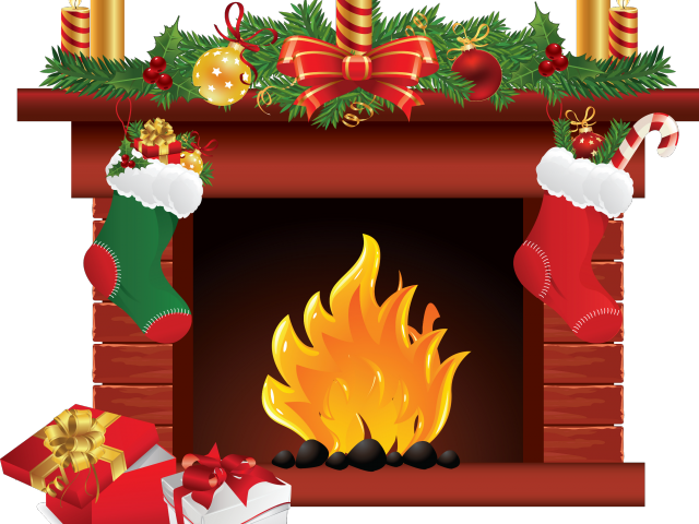 Fireplace Christmas Transparent PNG Image