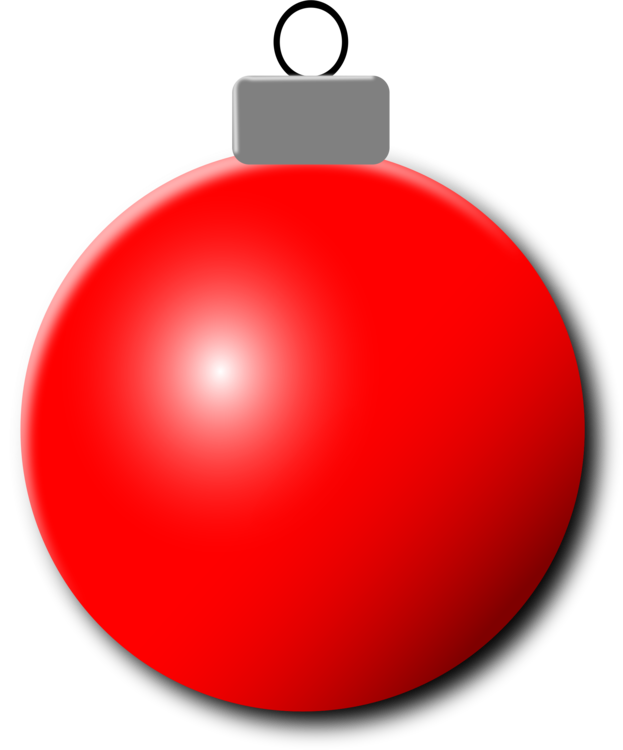 Christmas Red Bauble Transparent PNG Image