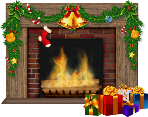 Fireplace Christmas Transparent PNG Image