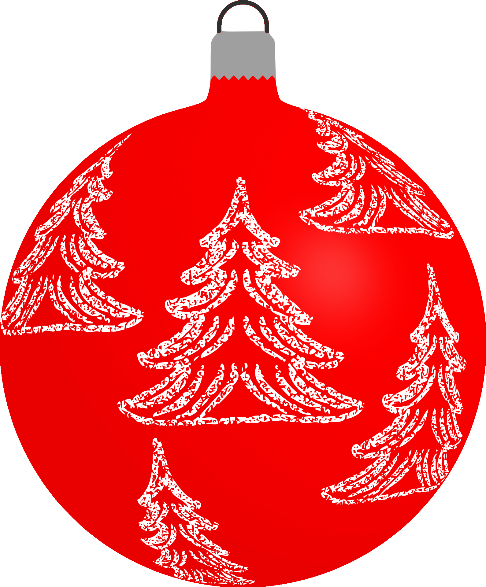 Christmas Red Bauble Transparent PNG Image