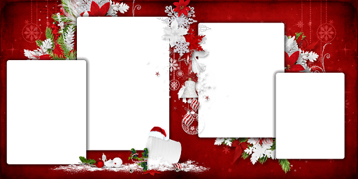 Frame Christmas Red Transparent PNG Image