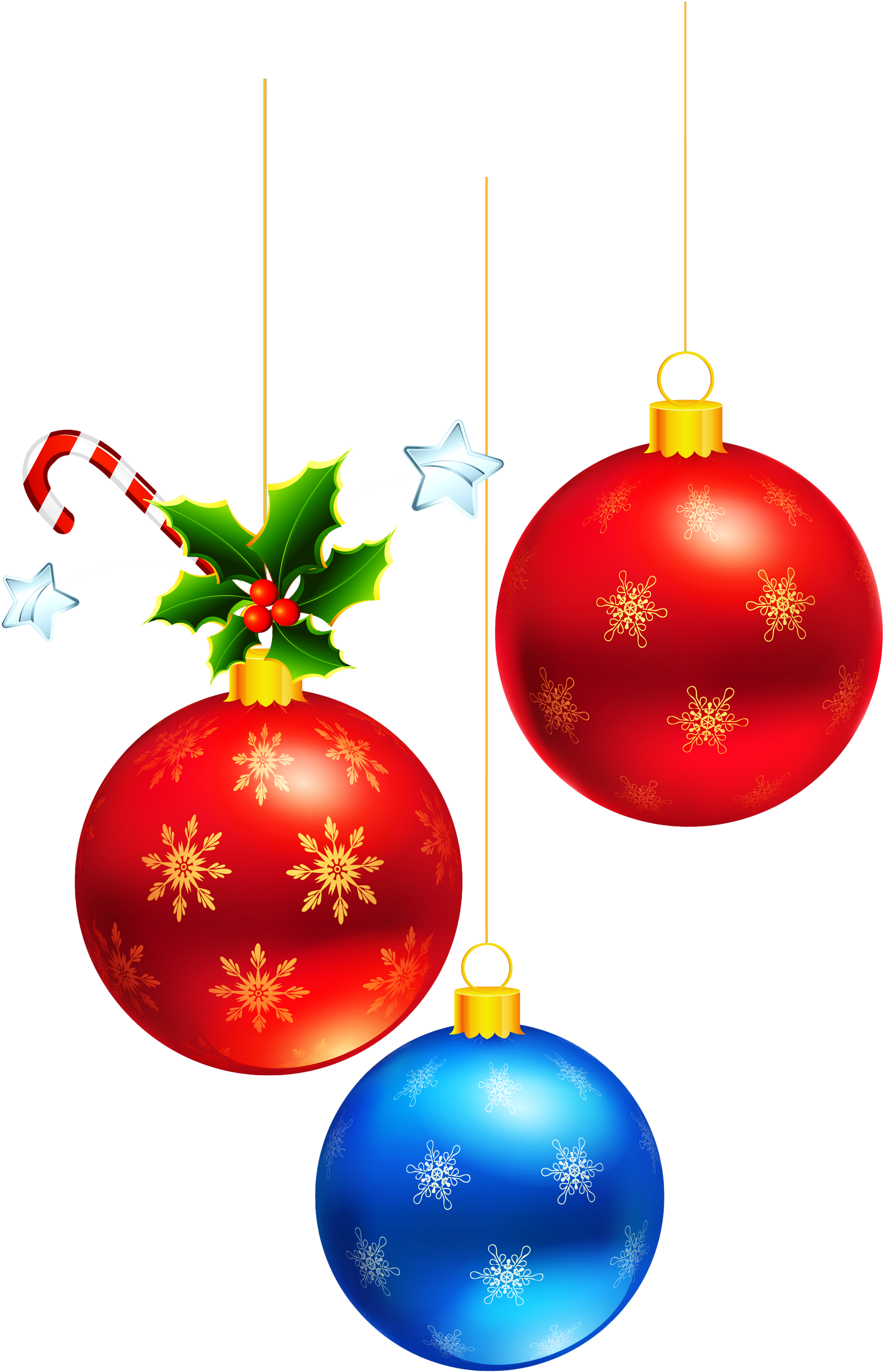 Christmas Ornaments Hanging Transparent PNG Image