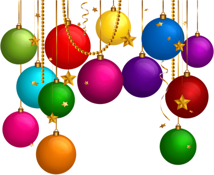 Christmas Ornaments Hanging Transparent PNG Image