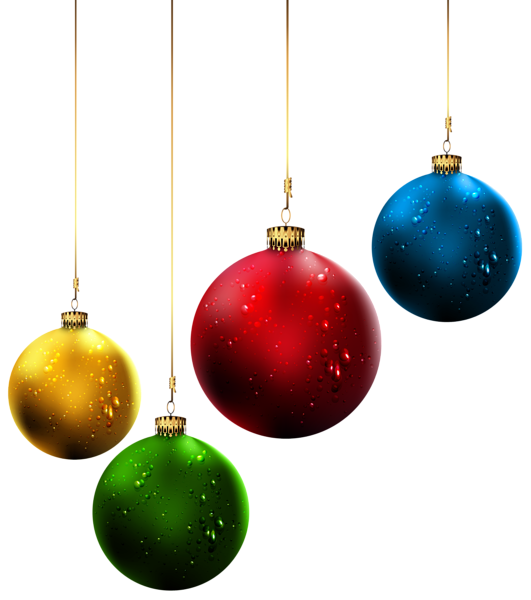 Christmas Ornaments Hanging Transparent PNG Image