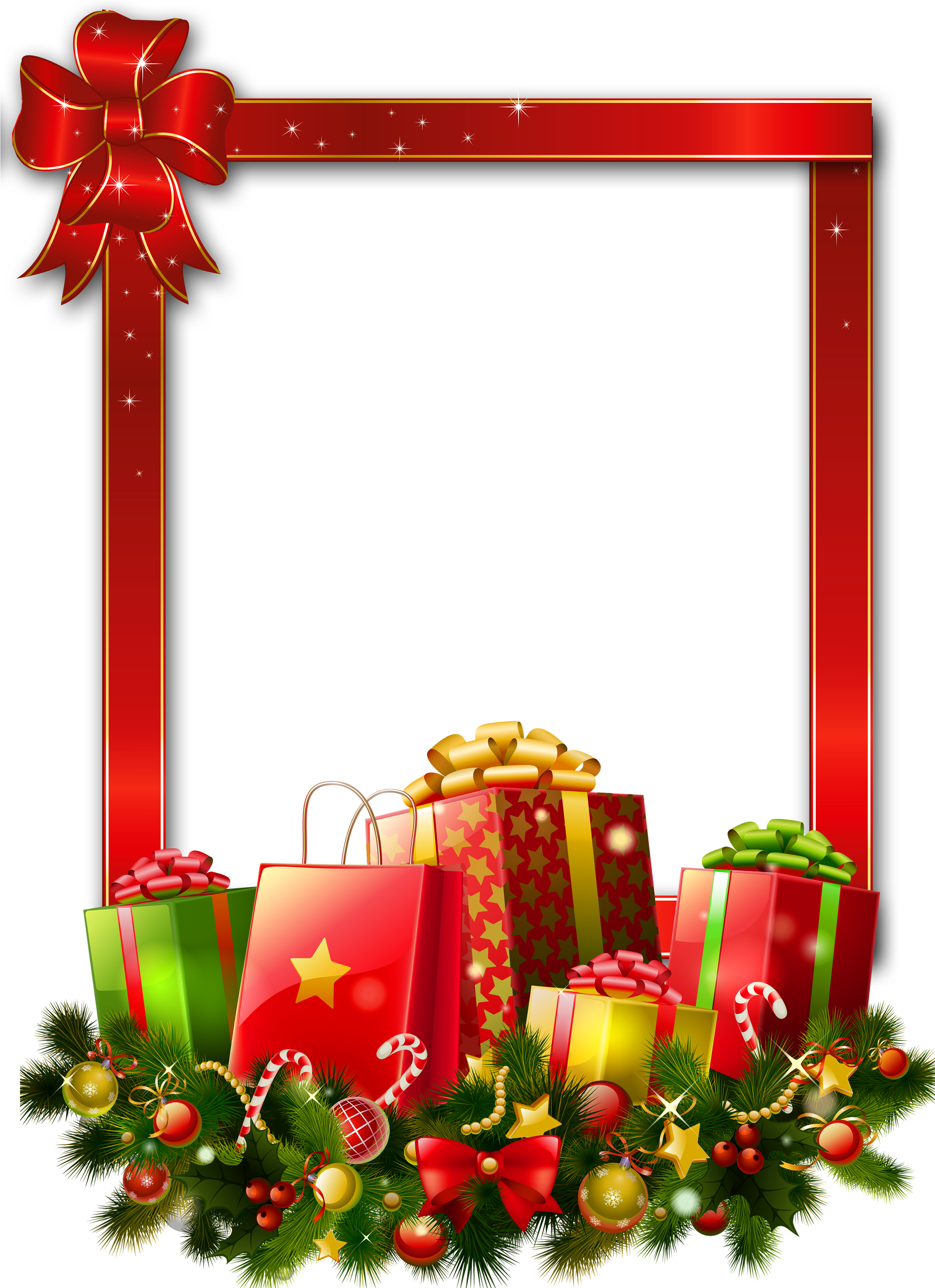 Gift Christmas Red Transparent PNG Image