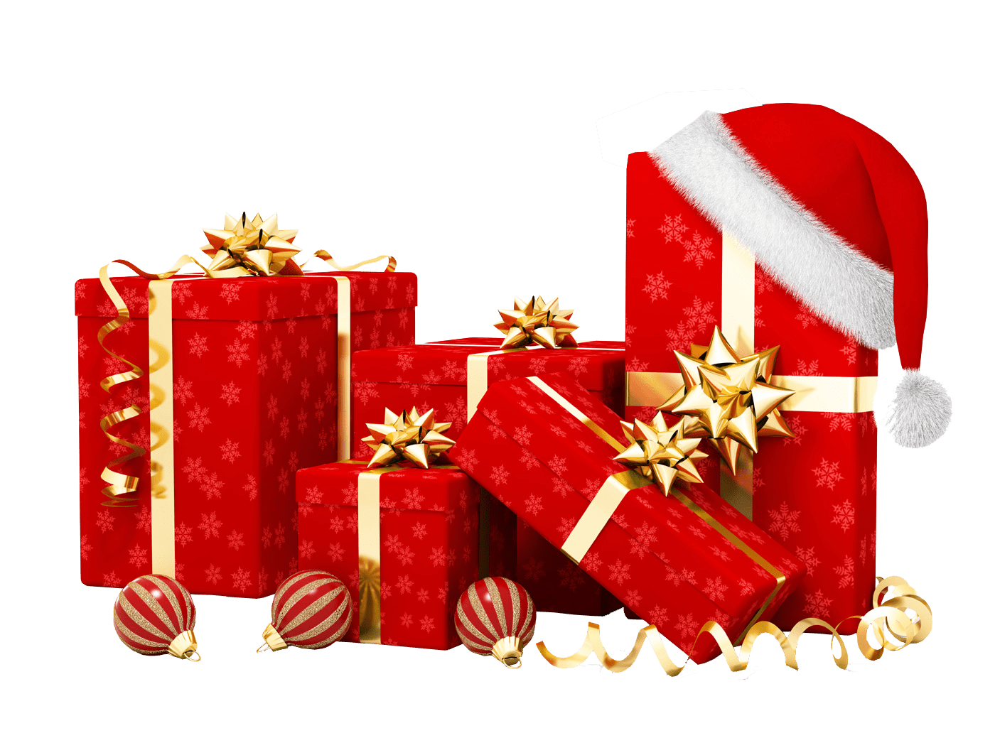 Gift Christmas Red Transparent PNG Image