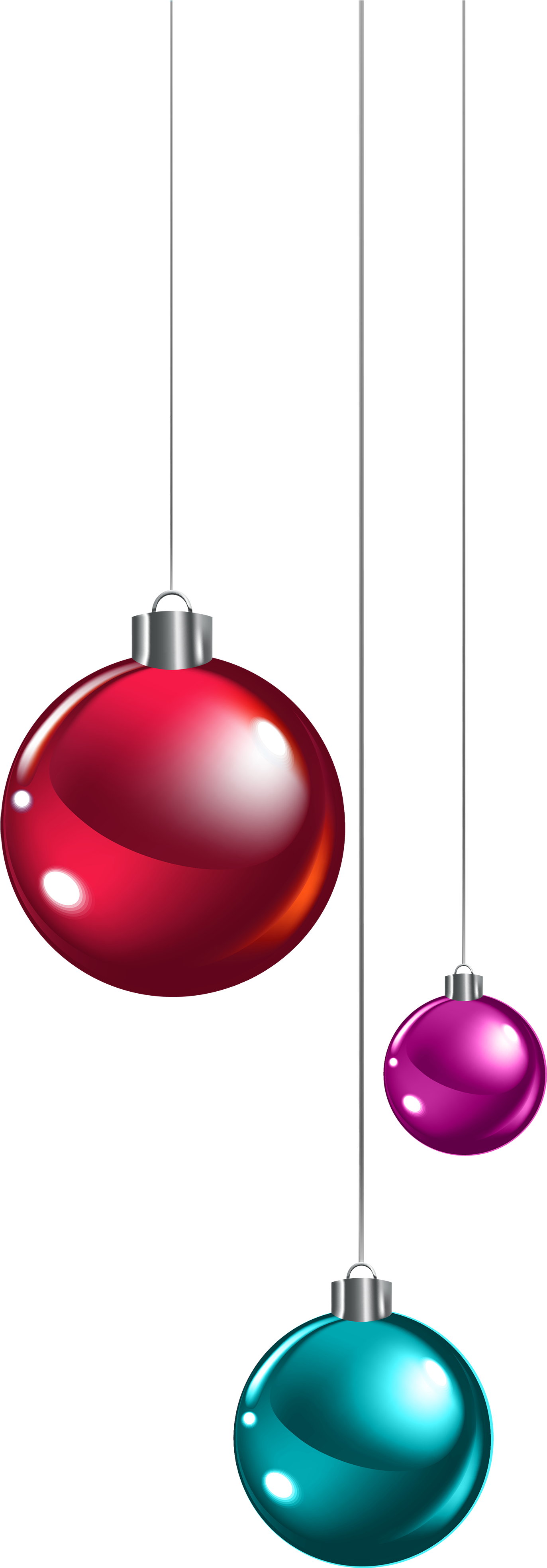 Christmas Ornaments Hanging Transparent PNG Image