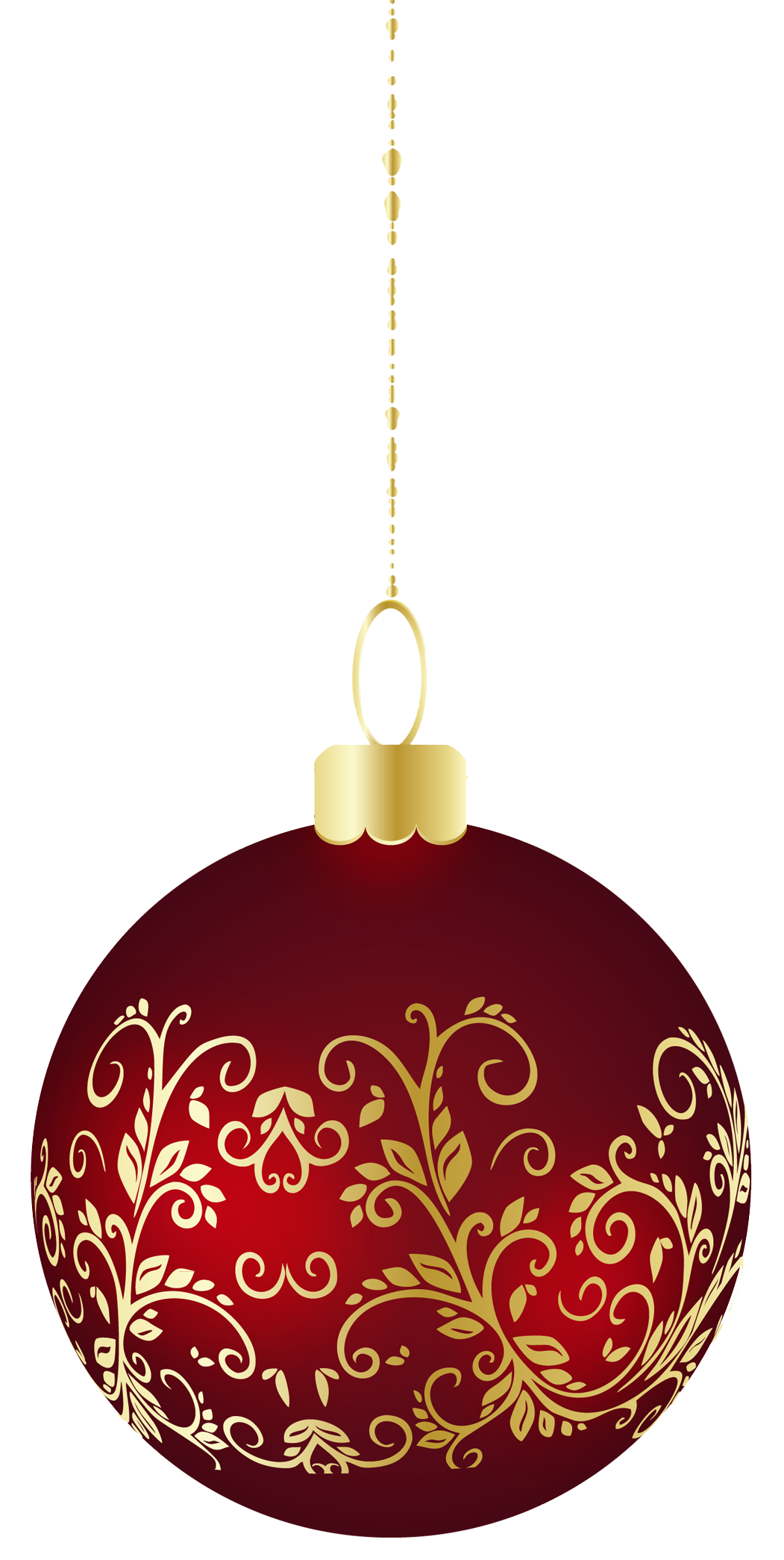 Ornaments Christmas Red Transparent PNG Image