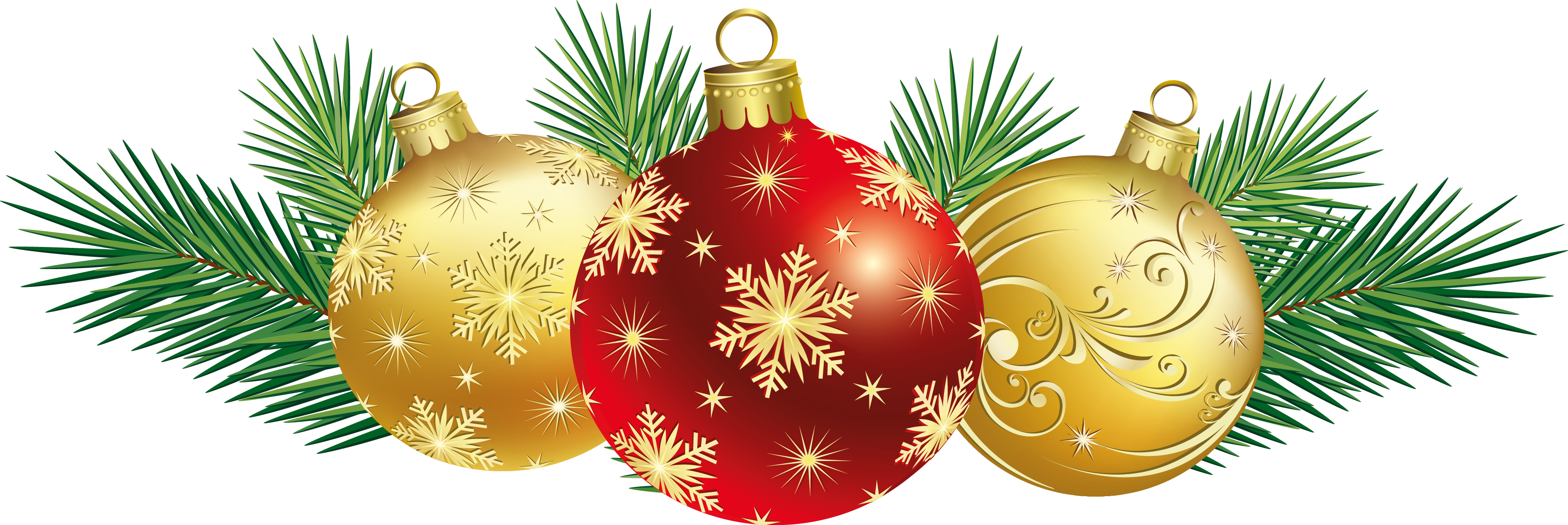 Ornaments Christmas Red Transparent PNG Image