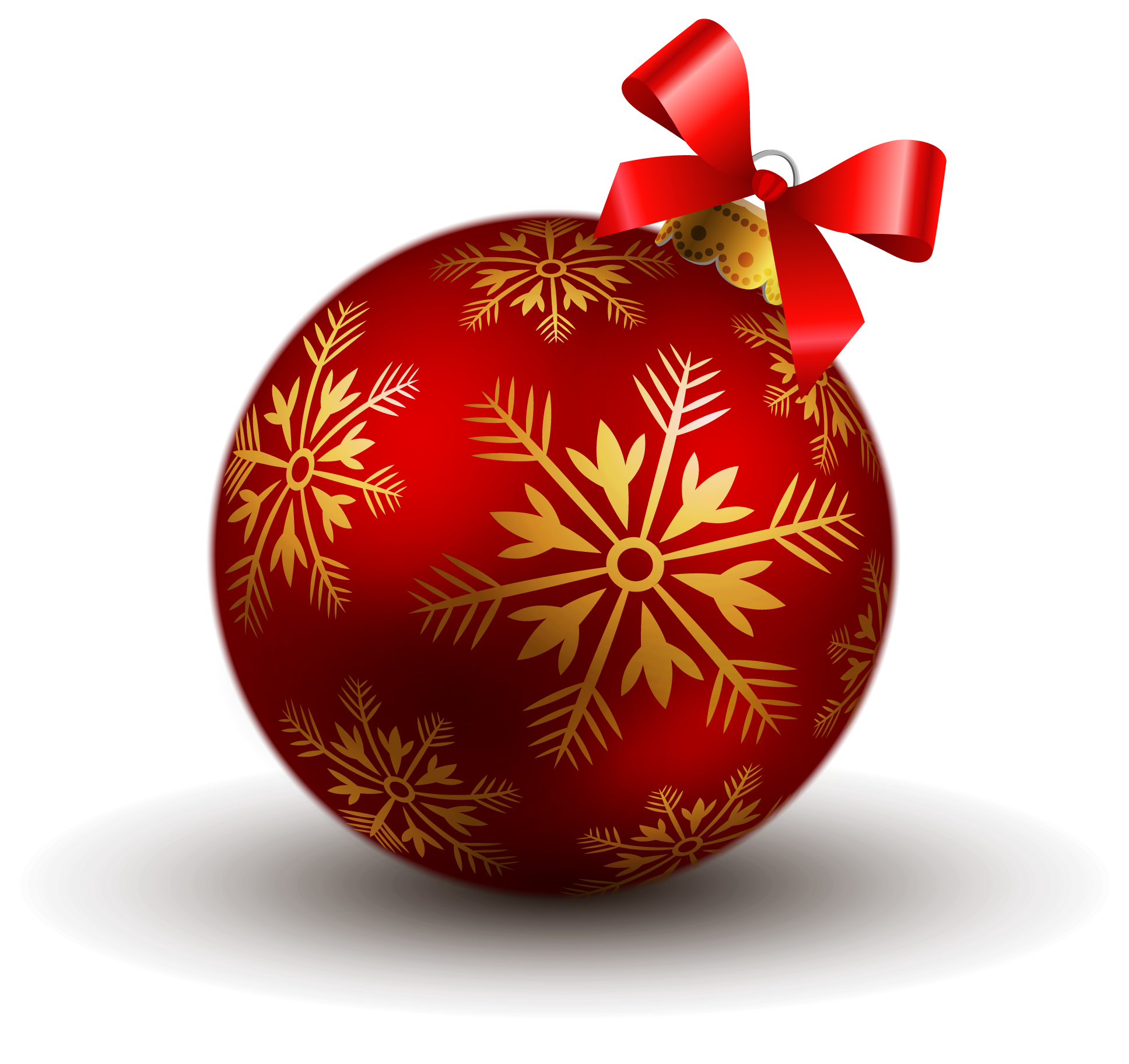 Ornaments Christmas Red Transparent PNG Image