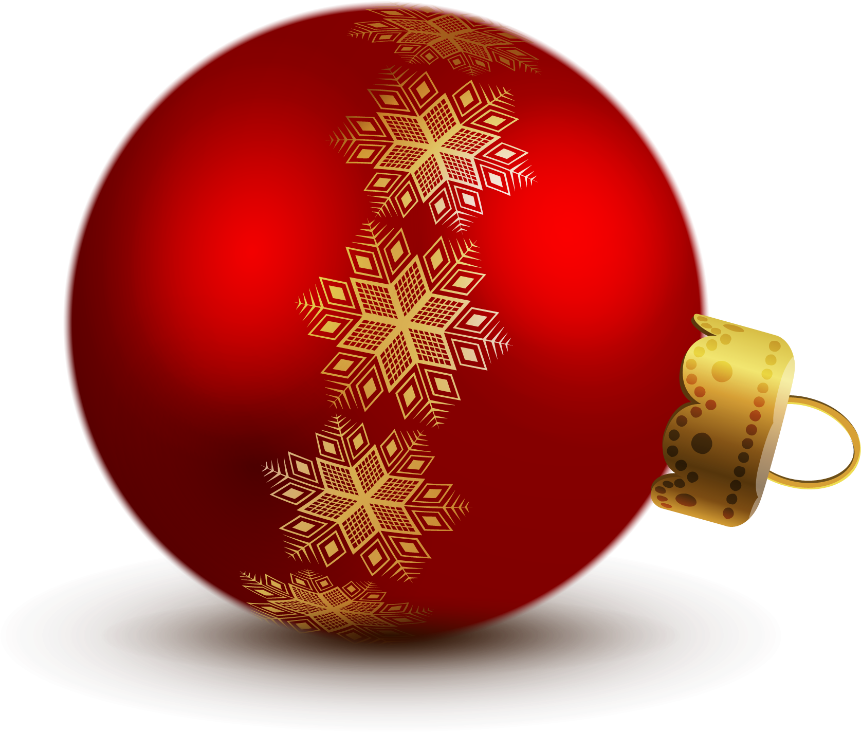 Ornaments Christmas Red Transparent PNG Image