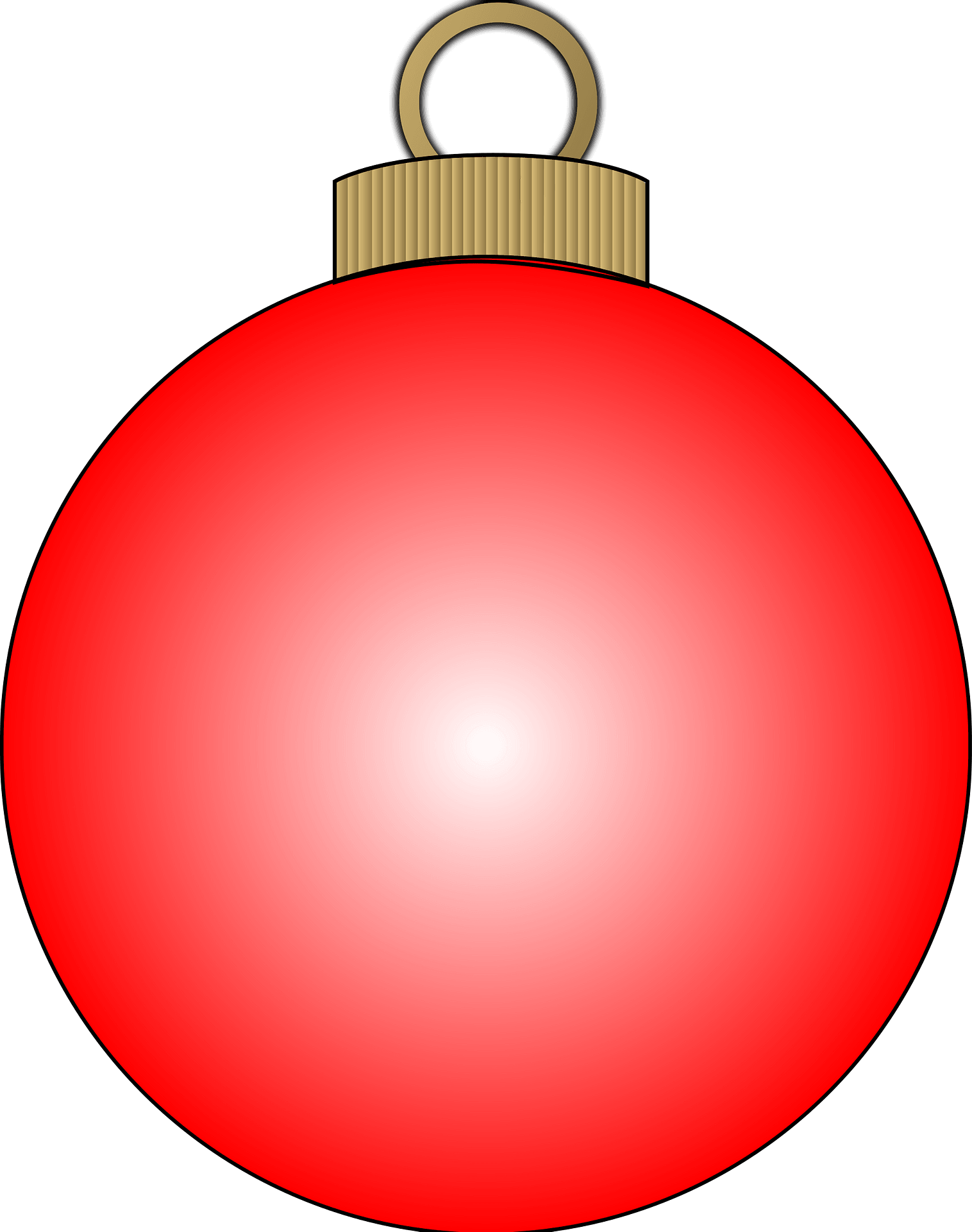 Ornaments Christmas Red Transparent PNG Image