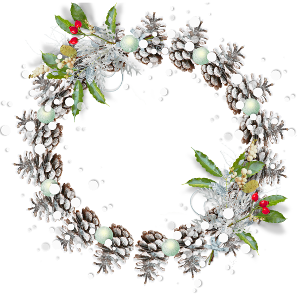 Frame Round Christmas Transparent PNG Image
