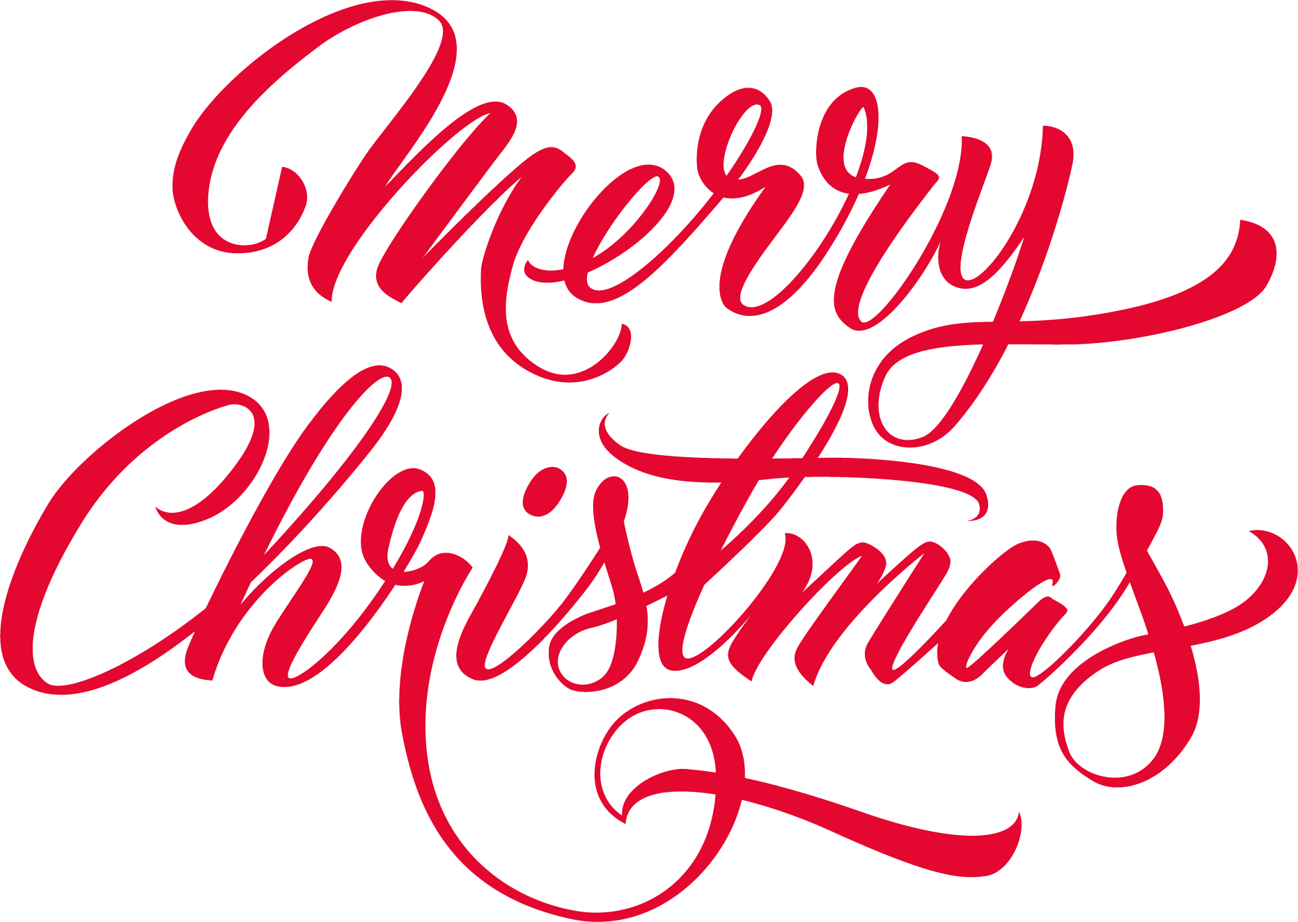Text Christmas Happy Transparent PNG Image