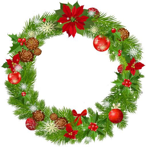 Frame Round Christmas File Transparent PNG Image