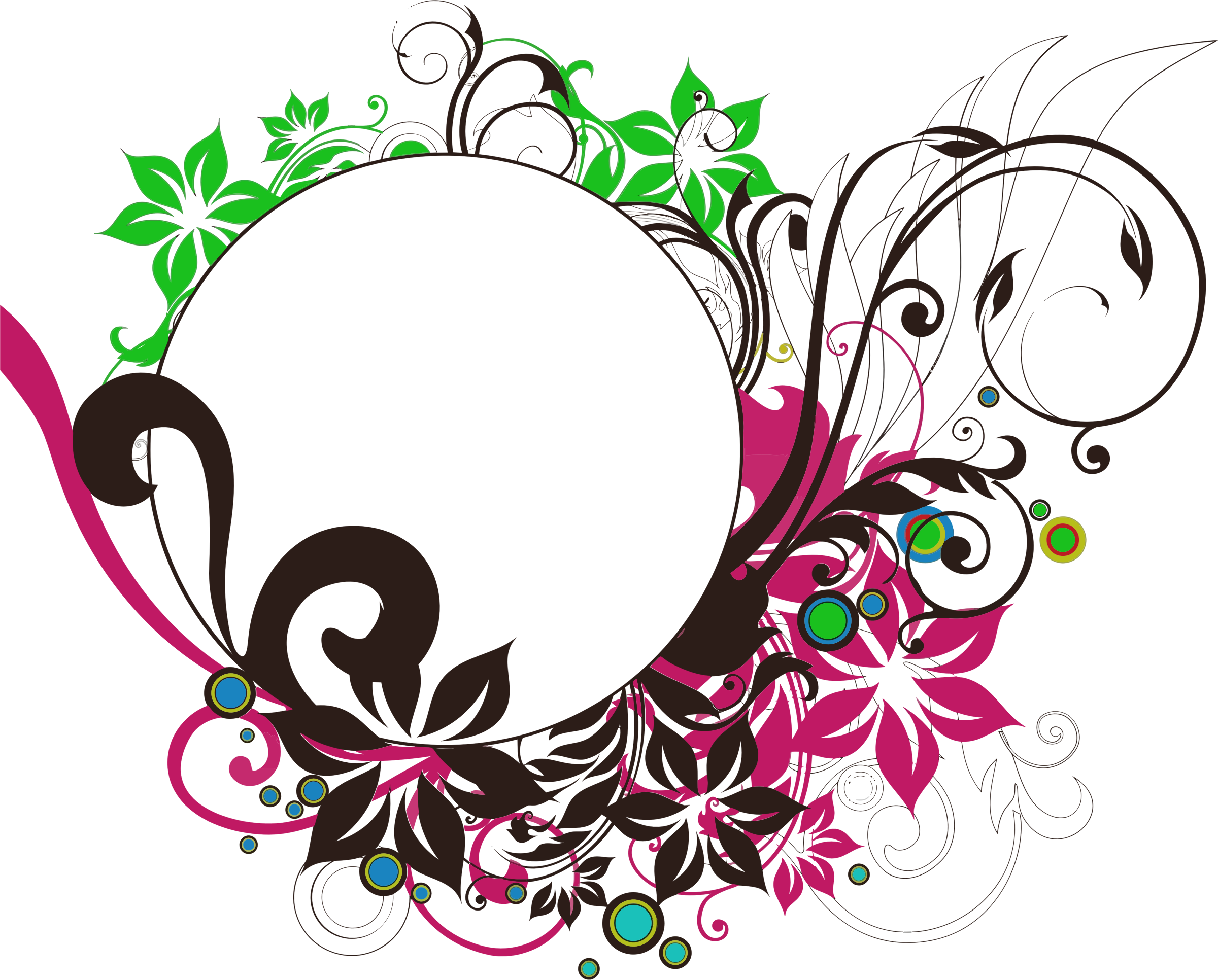 Frame Round Christmas Transparent PNG Image
