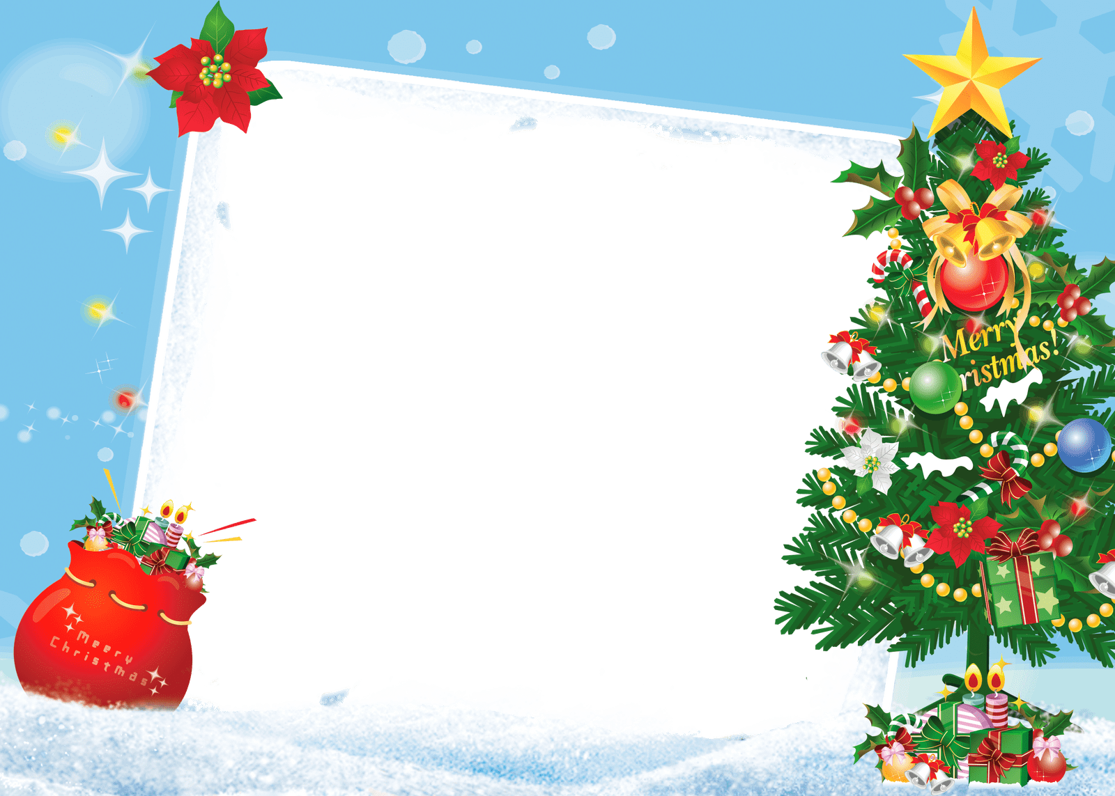 Frame Christmas Santa Transparent PNG Image