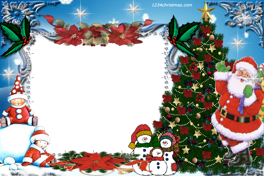 Frame Christmas Santa Transparent PNG Image
