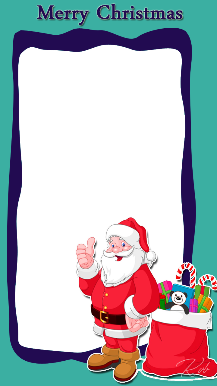 Frame Christmas Santa Transparent PNG Image