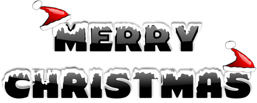 Text Christmas Happy Transparent PNG Image