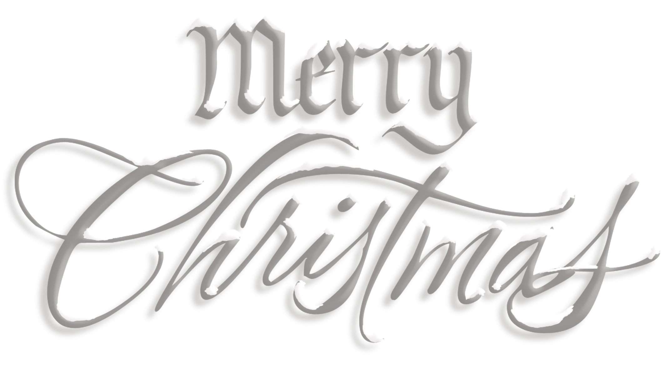 Text Christmas Happy Transparent PNG Image