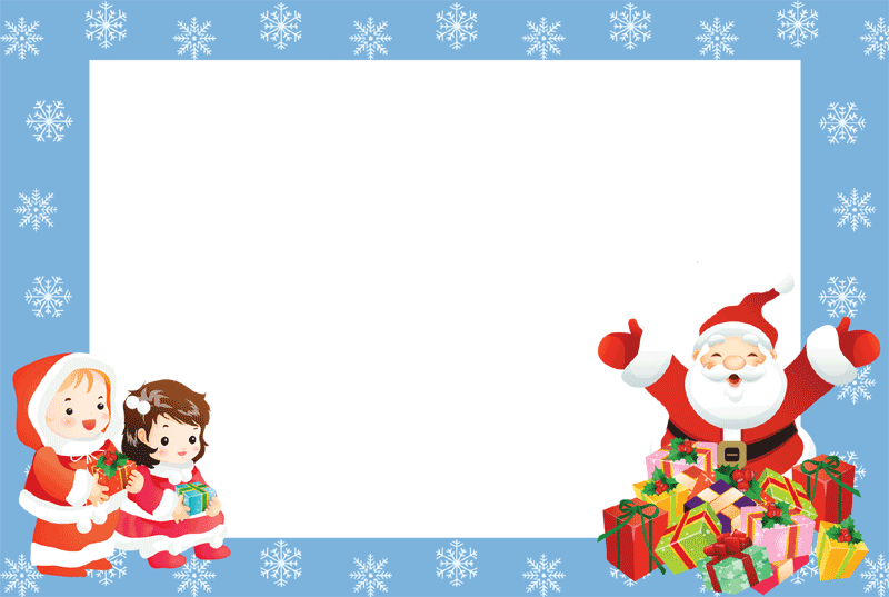 Frame Christmas Santa Transparent PNG Image