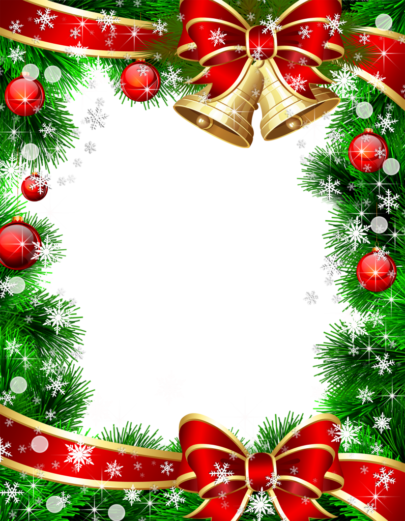 Frame Christmas Ornaments Transparent PNG Image
