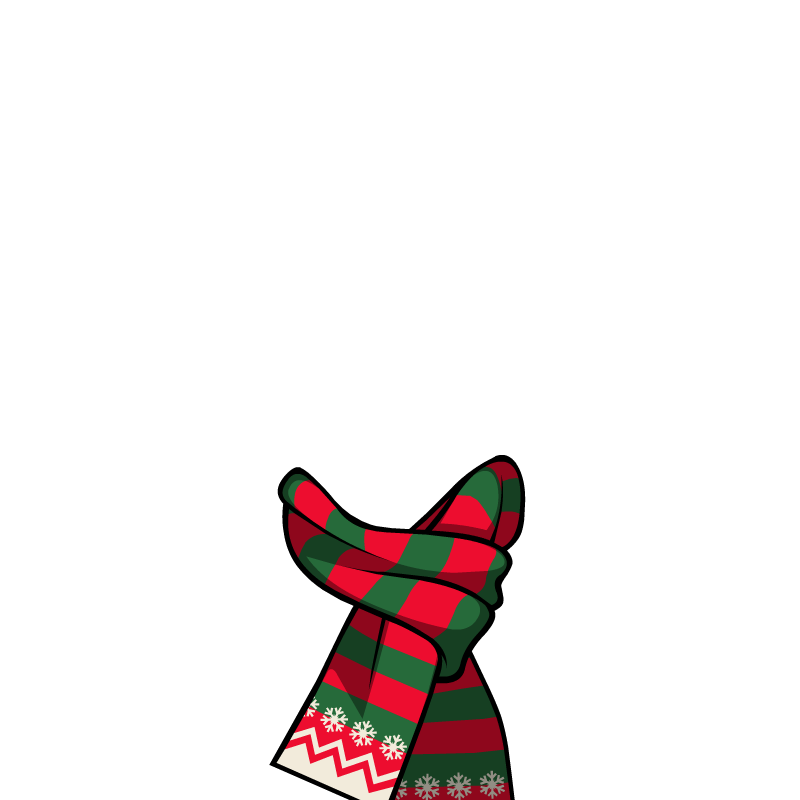 Christmas Scarf Transparent PNG Image