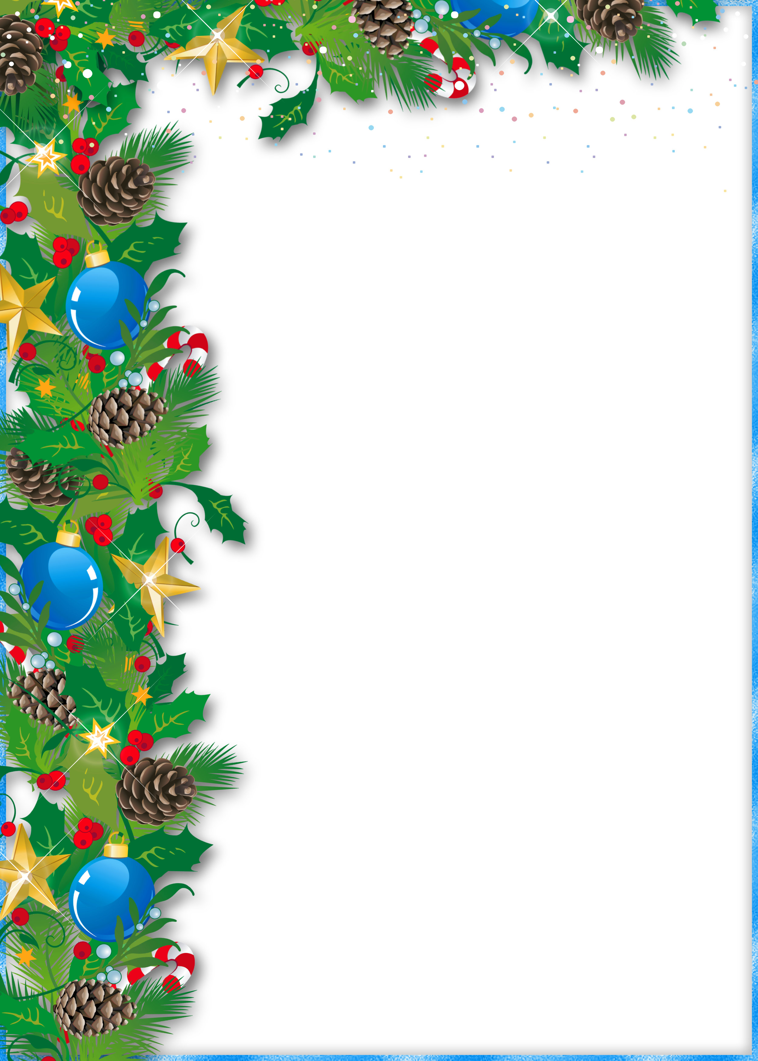 Frame Christmas Ornaments Transparent PNG Image
