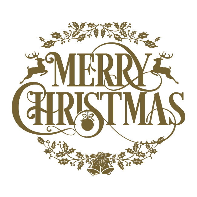Text Christmas Happy Transparent PNG Image