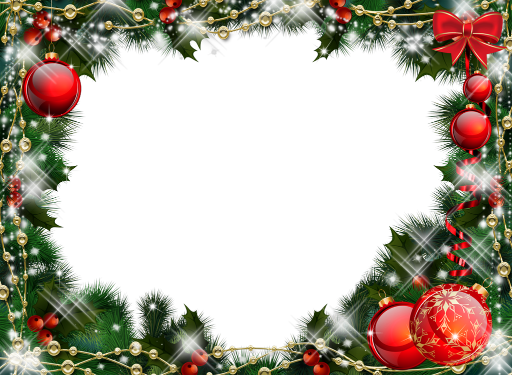 Frame Christmas Ornaments Transparent PNG Image