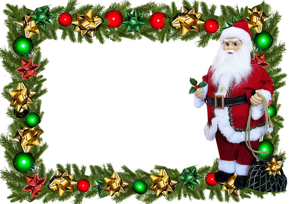 Frame Christmas Santa Transparent PNG Image