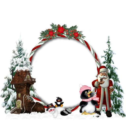 Frame Christmas Santa Transparent PNG Image