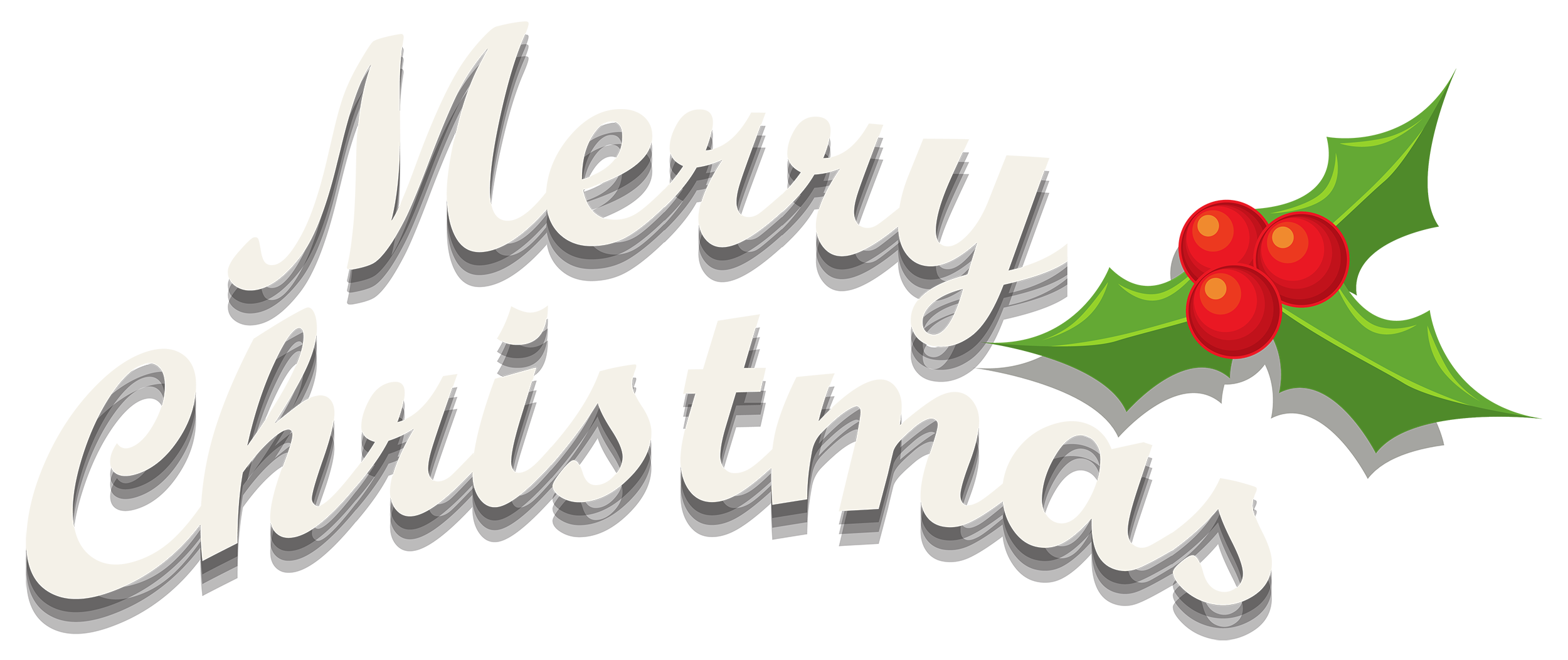 Text Christmas Happy Transparent PNG Image