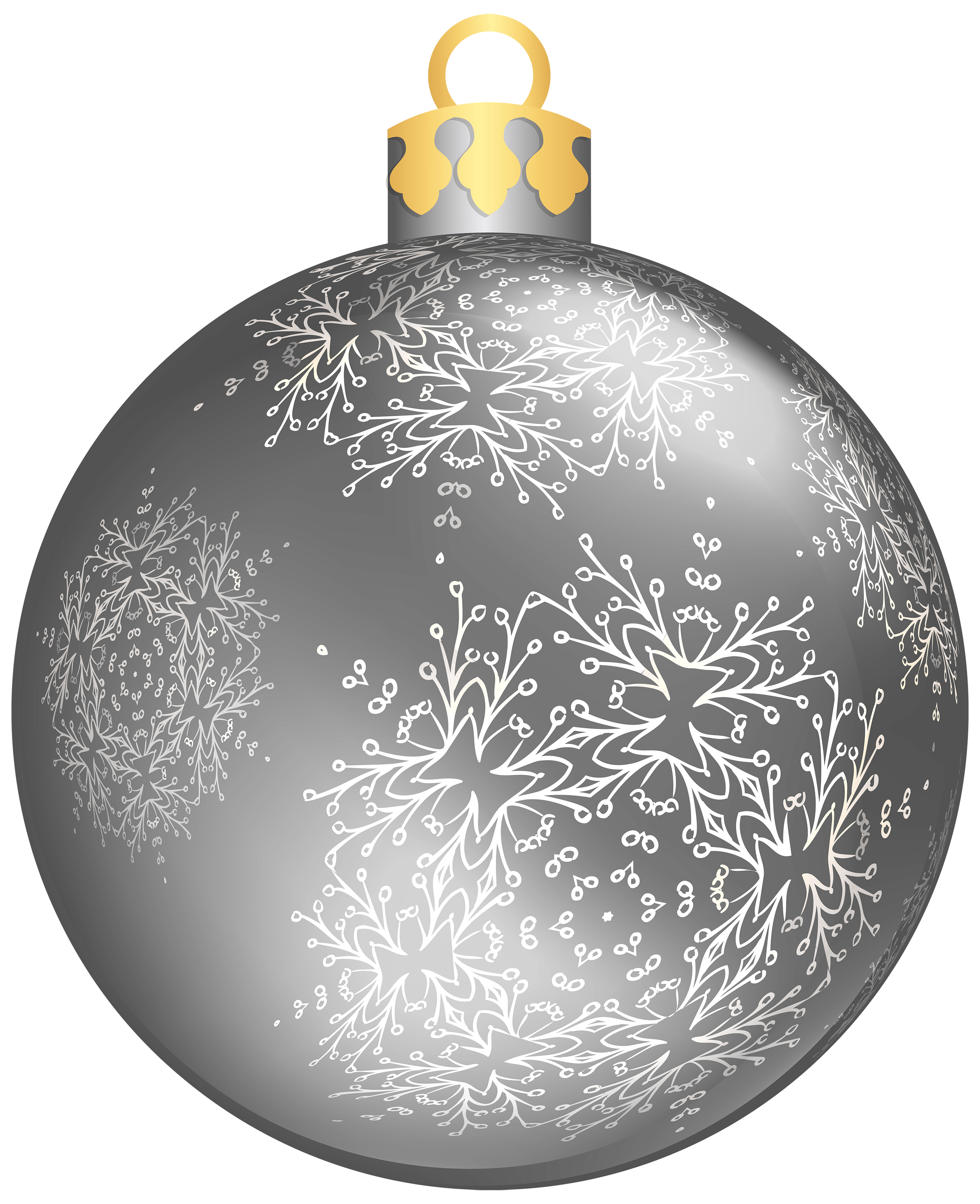 Pic Silver Ornaments Christmas Transparent PNG Image