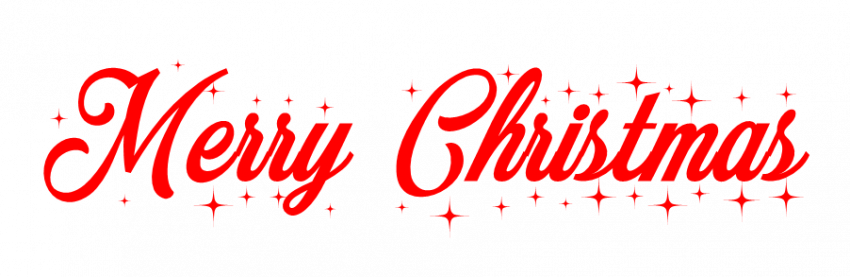 Text Christmas Happy Transparent PNG Image