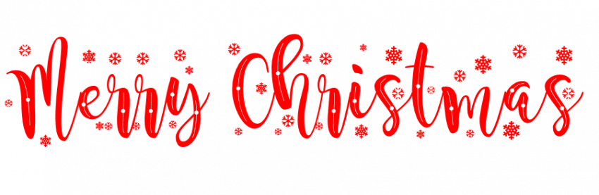 Text Christmas Happy Transparent PNG Image