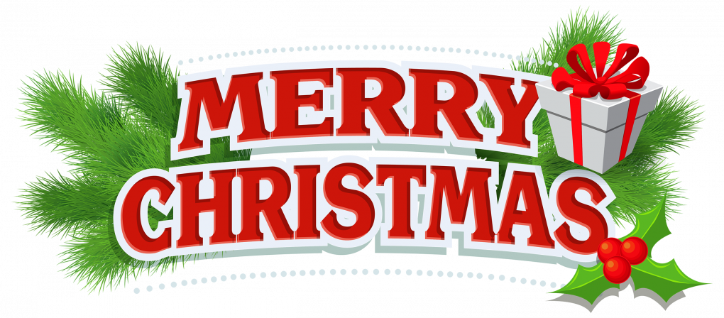 Text Christmas Happy Transparent PNG Image