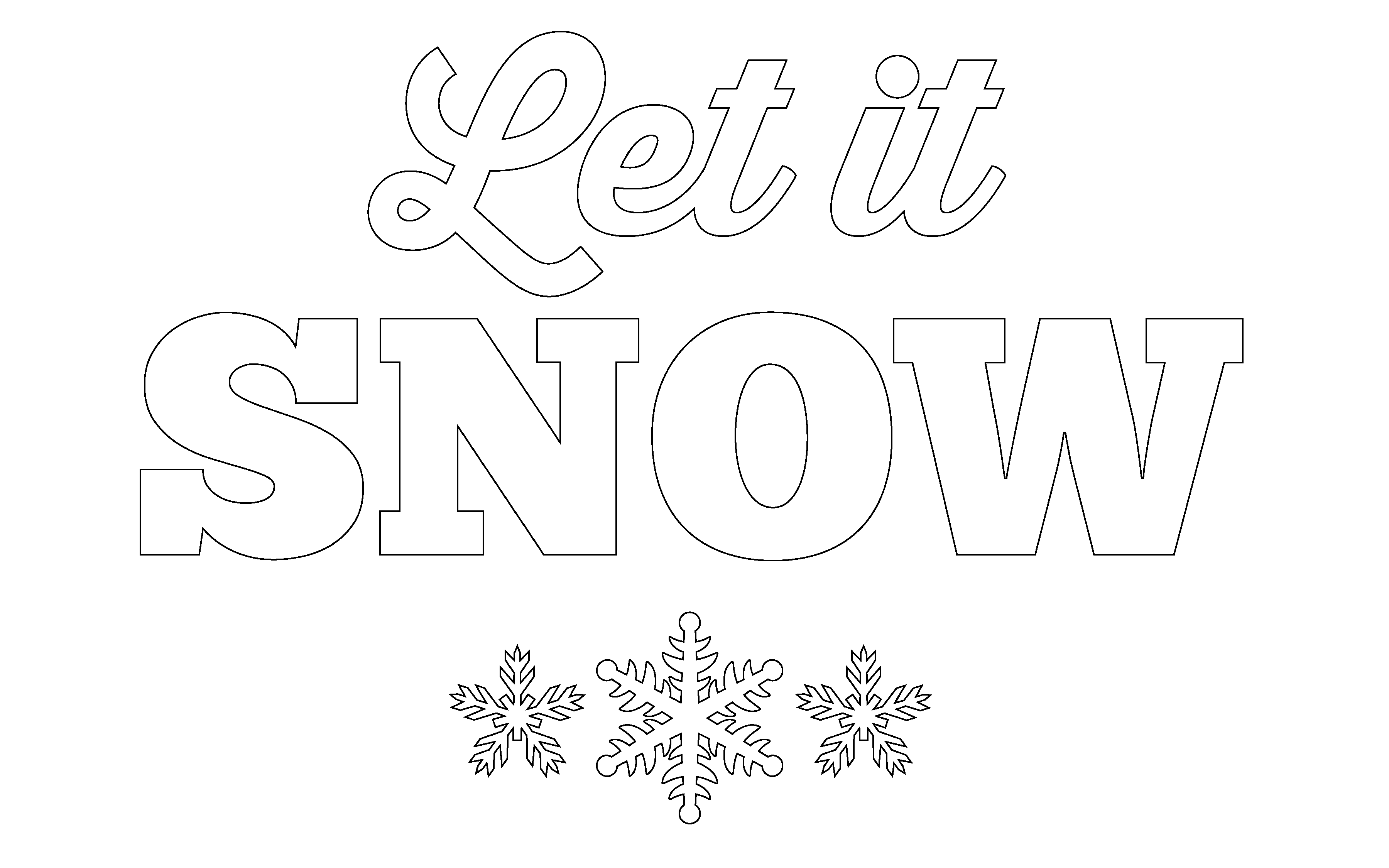 Let It Snow Transparent PNG Image