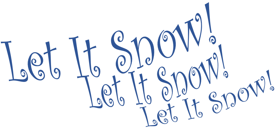 Let It Snow Transparent PNG Image