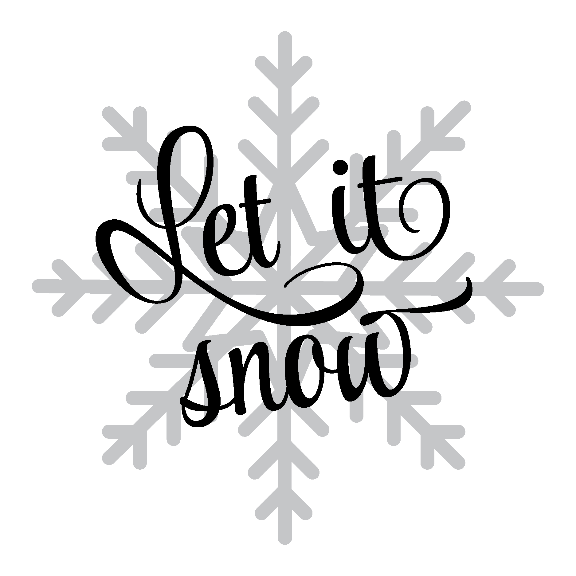 Let It Snow Transparent PNG Image