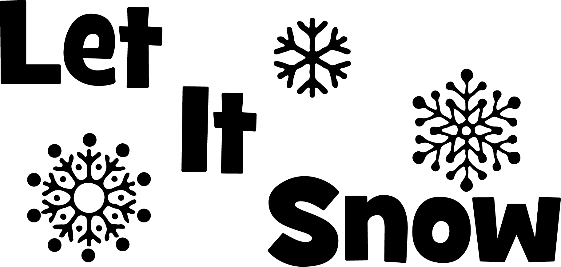Let It Snow Transparent PNG Image